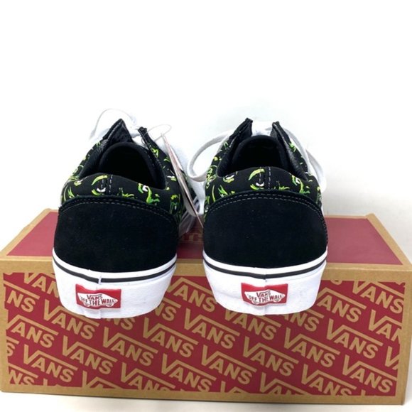 VANS Old Skool Low Top Black Green Suede Canvas Men’s Size Sneakers VN0A4BW2BML - Picture 2 of 12